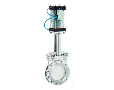 PZ673X/F Pneumatic actuated knife-shaped gate valve