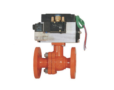 Q641F Pneumatic actuated two-piece ball valve
